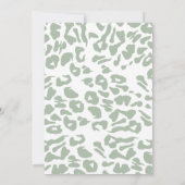 サファリアニマルズボーイワイルドワンファースト誕生日 招待状 (裏面)