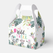 サファリアニマルズワイルドアンドスリー誕生日ピンクガール フェイバーボックス (正面サイド)