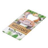 サファリアニマルズワイルドワンジャングル誕生日 クレジットカード栓抜き (正面アングル)