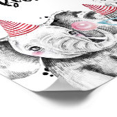 サファリアニマルズワイルドワンバースデーウェルカム ポスター (角)