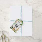 サファリアニマルズワイルドワンバースデーパーティーデコール ギフトタグ (より糸付き)