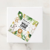 サファリアニマルズワイルドワンバースデーパーティーデコール フェイバータグ (インサイチュ)