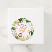 サファリアニマルズワイルドワンバースデーパーティーデコール フェイバータグ (インサイチュ)