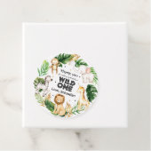 サファリアニマルズワイルドワンバースデーパーティーデコール フェイバータグ (インサイチュ)