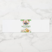 サファリアニマルズワイルドワン誕生日写真 ペットボトルラベル (シングルラベル)