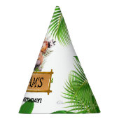 サファリアニマルズワイルドワン誕生日 パーティーハット (右)