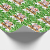 サファリアニマルズワイルドワン誕生日 ラッピングペーパー (角)