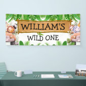 サファリアニマルズワイルドワン誕生日 横断幕 (トレードショー)