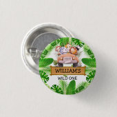 サファリアニマルズワイルドワン誕生日 缶バッジ (正面&裏面)