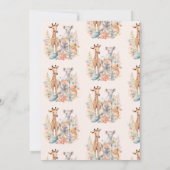 サファリアニマルズワイルドワン1日 招待状 (裏面)