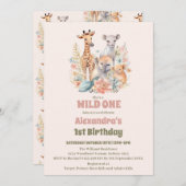 サファリアニマルズワイルドワン1日 招待状 (正面/裏面)