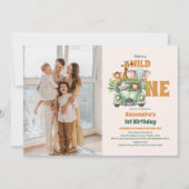 サファリアニマルズワイルドワン1日 招待状 (正面)