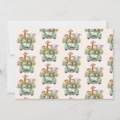 サファリアニマルズワイルドワン1日 招待状 (裏面)