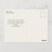 サファリアニマルズ子供の誕生日パーティー ポストカード (裏面)