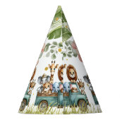 サファリアニマルズ誕生日 パーティーハット (裏面)