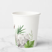 サファリアニマルズ誕生日 紙コップ (裏面)