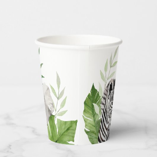 サファリアニマルズ誕生日 紙コップ (右)