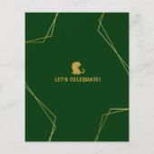 サファリアニマルタイガーバジェット誕生日招待状 (裏面)