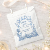 サファリアニマルダスティブルートワール男の赤ちゃんシャワー フェイバーバッグ (クリップ留めされた状態)