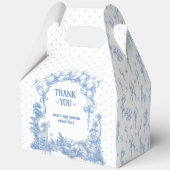 サファリアニマルダスティブルートワール男の赤ちゃんシャワー フェイバーボックス (裏面)