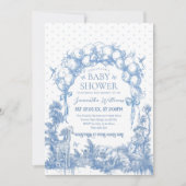 サファリアニマルダスティブルートワール男の赤ちゃんシャワー 招待状 (正面)