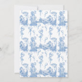 サファリアニマルダスティブルートワール男の赤ちゃんシャワー 招待状 (裏面)