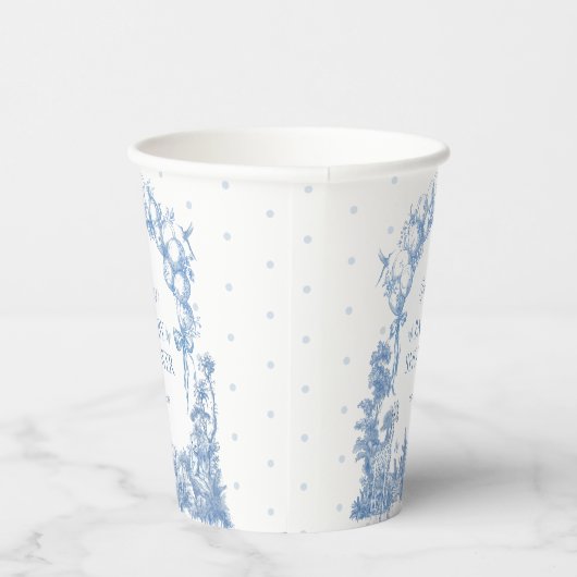 サファリアニマルダスティブルートワール男の赤ちゃんシャワー 紙コップ (右)