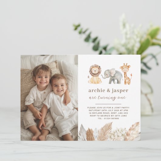 サファリアニマルツツインズランドスケープ招待状 招待状 (スタンド正面)