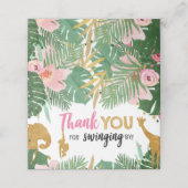 サファリアニマルトリートバッグトッパーラベル金ゴールド プレイスカード (外部開封)