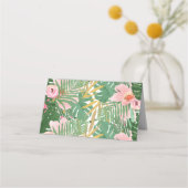 サファリアニマルトリートバッグトッパーラベル金ゴールド プレイスカード (裏面)