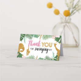 サファリアニマルトリートバッグトッパーラベル金ゴールド プレイスカード