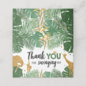 サファリアニマルトリートバッグトッパーラベル金ゴールド プレイスカード (外部開封)