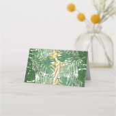 サファリアニマルトリートバッグトッパーラベル金ゴールド プレイスカード (裏面)