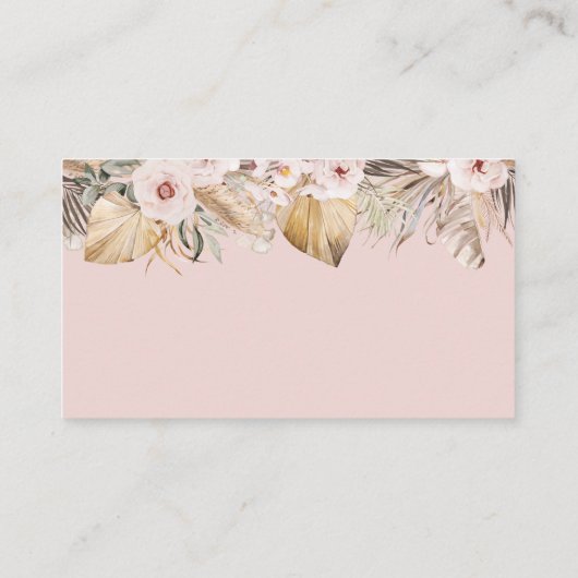 サファリアニマルトロピカルフローラガールブズベビー エンクロージャーカード (裏面)