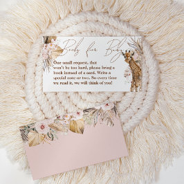 サファリアニマルトロピカルフローラガールブズベビー エンクロージャーカード