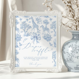 サファリアニマルトワルドジュイおむつラッフル ポスター