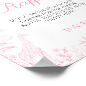 サファリアニマルトワルドジュイおむつラッフル ポスター (角)