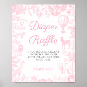 サファリアニマルトワルドジュイおむつラッフル ポスター (正面)