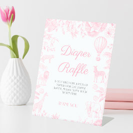 サファリアニマルトワルドジュイおむつラッフル 台座サイン