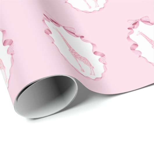サファリアニマルトワルドジュエダスティピンク ラッピングペーパー (ロールコーナー)