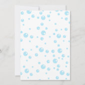 サファリアニマルバスタイムベビーシャワー招待状 招待状 (裏面)