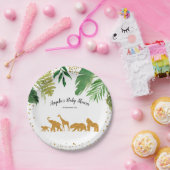 サファリアニマルパーティー紙プレート ペーパープレート (パーティー)