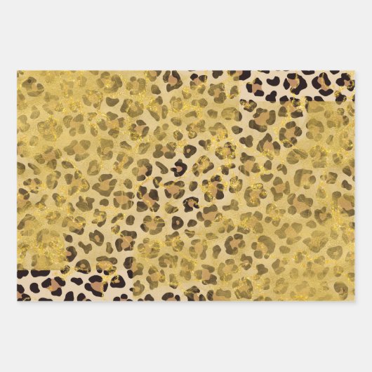 サファリアニマルフローラバターフリスプリント ラッピングペーパーシート (正面3)