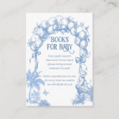 サファリアニマルブルートワール男の赤ちゃんシャワーブック エンクロージャーカード (正面)