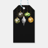 サファリアニマルプリントオーナメントメリークリスマス ギフトタグ (裏面)