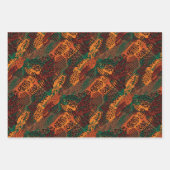 サファリアニマルプリントコレクション ラッピングペーパーシート (正面3)