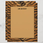 サファリアニマルプリントブラックアンドタンタイガー紙 (正面/裏面)