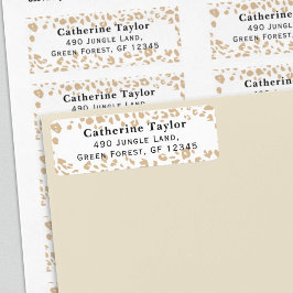 サファリアニマルプリント男女兼用シャワーリターン ラベル