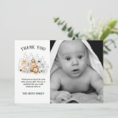 サファリアニマルベビシャワーサンキューカード サンキューカード (スタンド正面)