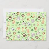 サファリアニマルベビシャワーサンキューカード サンキューカード (裏面)